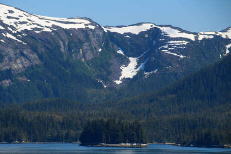 Alaska, coastal landscape in Prince William Soundの写真素材