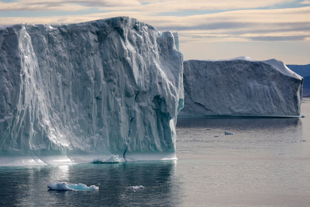 Iceberg in Uummannaq Fjord, Greenland, Denmarkの写真素材