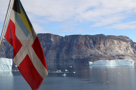 Iceberg in Uummannaq Fjord, Greenland, Denmarkの写真素材