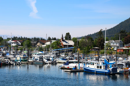 Alaska, Port of Sitka, United Statesの写真素材