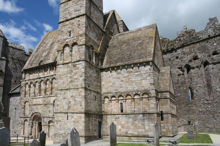 Rock of Cashel ruins in County Tipperary, Irelandの写真素材