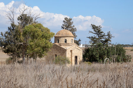 St. Barnabas Monastery, here the tomb of Barnabas, Northern Cyprusの写真素材