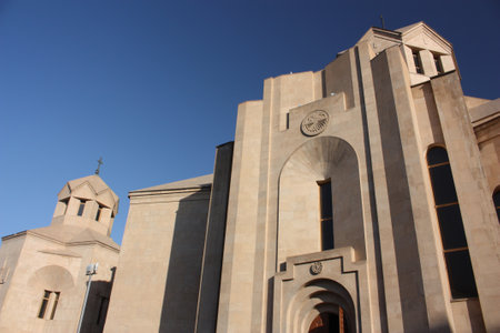 Saint Gregory the Illuminator Cathedral in Yerevan, Armeniaの写真素材