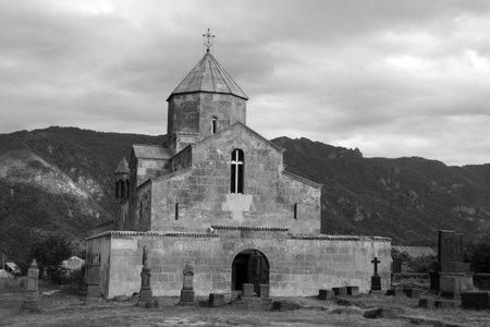 Odsun Cathedral is an Armenian Apostolic Church in the village of Odsun in the Lori province. It was built in the 7th century, Armeniaの写真素材