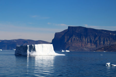 Greenland, iceberg in Uummannaq Fjordの写真素材
