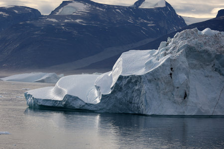 Iceberg in Uummannaq Fjord, Greenland, Denmarkの写真素材