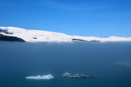 She appears out of the fog Icy Bay, Alaska, United Statesの写真素材