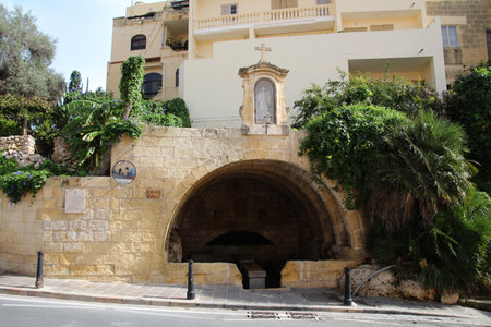 The Wash House, or L-GÄ§ajn il-Kbira, is a monument of cultural and historical importance in Fontana on the island of Gozo, Maltaの写真素材