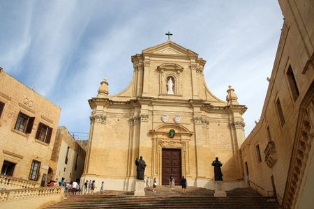 Santa Marija Cathedral in Gozo, Victoria, Maltaの写真素材