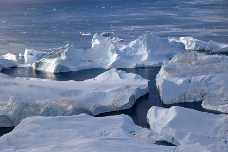 Iceberg in Ilulissat Icefjord in Disko Bay, Greenland, Denmark