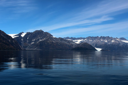 Alaska landscape in Aialik Bay Kenai National Parkの写真素材