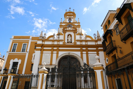 Basilica of Our Lady of Hope Macarena, Seville, Andalusia, Spainの写真素材