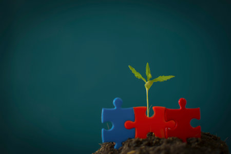 Plant is growing from saving money for saving money concept