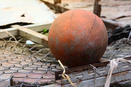 old basketballの写真素材