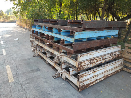 Blank Palletsの写真素材