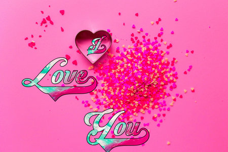 A I Love You Stylish Front Text Colourfull Background Illustration Photos