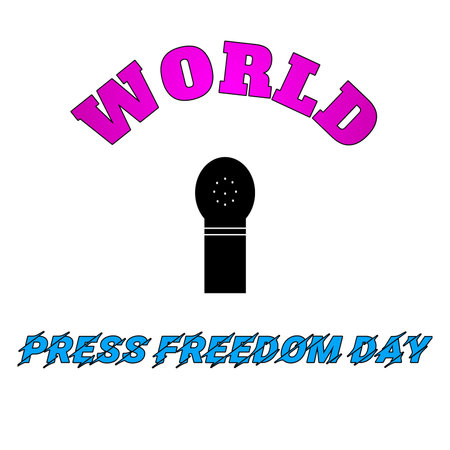 A Words Press Freedom Day Text With White Background Illustration Photosの写真素材