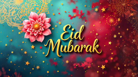 A Eid Mubarak Text Typography Lettering Calligraphy Massage Banner Cards Events Celebration, happy,...