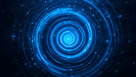 An abstract background with a large amount of data.