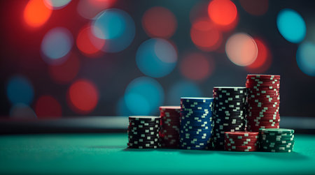 A Poker cards with win combination. The player hand holds a winning combination in a game in a poker...