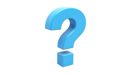 A A question mark 3d icon cartoon style style, Photo Illustration Image Pictureの写真素材