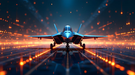 A fighter jet taking off with sparks flying from the ground, Photo Image Picture Photography...