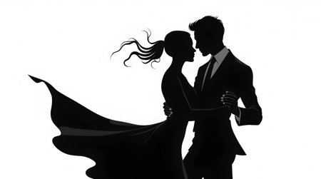 A Couple Lovers Kissing Romantic Moment Silhouette, Valentine Day, Kissing Day, Kiss, Wife Husband, Boyfriend Girlfriend Love, Friends Photo Illustration Image Picture Photography Wallpaperの写真素材
