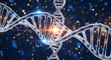 A DNA genome biology medical science molecular structure biotechnology chemistry research medicine...