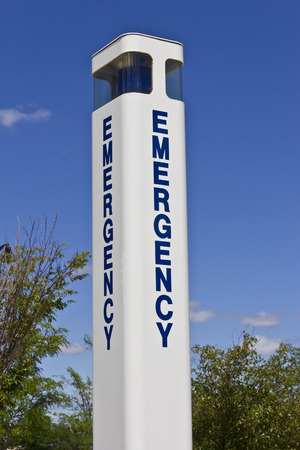 Emergency Entrance Beacon for a Local Hospital IXの写真素材