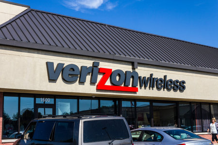Muncie, IN - Circa July 2016: Verizon Wireless Retail Location. Verizon is One of the Largest...