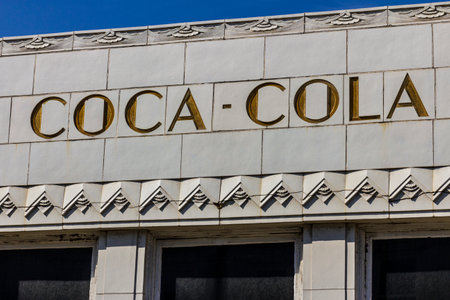 Indianapolis - Circa October 2016: The former Coca-Cola bottling plant with art deco features. The Coke plant opened in 1931 VIIのeditorial素材