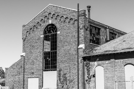 Central State Hospital, formally referred to as the Central Indiana Hospital for the Insane - Power Plant, built in 1886 and abandoned in the 1970s Iの写真素材