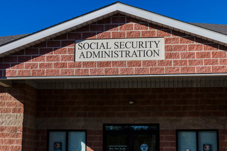Anderson - Circa October 2016: Local Branch of the Social Security Administration. The SSA administers retirement, disability, and survivors benefits IIIのeditorial素材