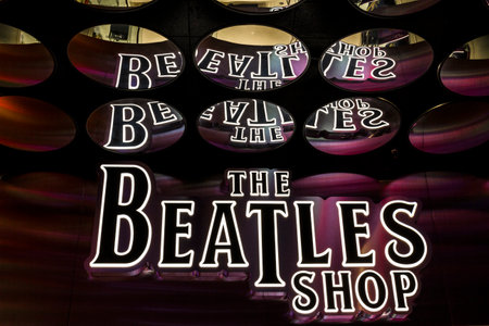 Las Vegas - Circa December 2016: The Beatles Shop at The Mirage. This is the only licensed Beatles retail store Iのeditorial素材