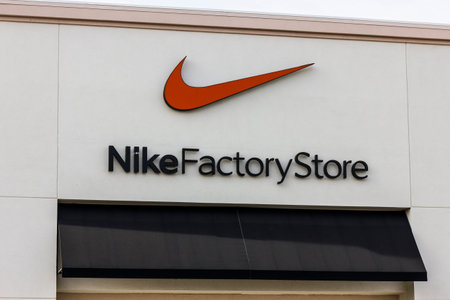 Las Vegas - Circa December 2016: Nike Factory Store Strip Mall Location. Nike is one of the world's...