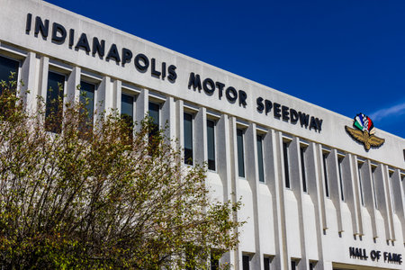 Indianapolis - Circa September 2016: Indianapolis Motor Speedway Hall of Fame Building. IMS Hosts the Indy 500 and Brickyard 400 Auto Races VIIIのeditorial素材