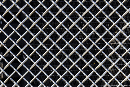 Grille from a Semi Tractor Trailer or Big Rig Truck for background picture II