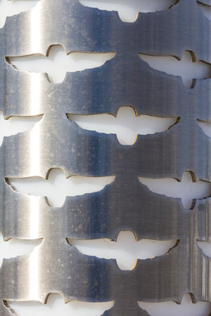 Indianapolis - Circa February 2017: Indy 500 Logo at Indianapolis Motor Speedway. IMS Prepares for the 101st Running of the Indy 500 IIIのeditorial素材