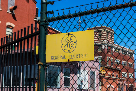 Fort Wayne - Circa April 2017: General Electric Factory. GE is the world's Digital Industrial Company XIIIのeditorial素材