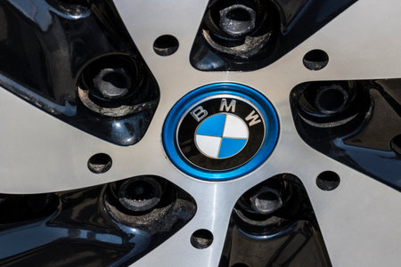 Indianapolis - Circa August 2017: Local BMW car dealership. BMW builds luxury and electric vehicles and is based in Germanyのeditorial素材
