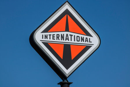 Lafayette - Circa September 2017: International Trucking corporate logo and signage. International is owned by Navistar Iのeditorial素材