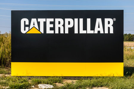 Lafayette - Circa September 2017: Caterpillar Lafayette Logistics Service Center. Cat Logistics provides supply chain solutions to Caterpillar Inc. Vのeditorial素材