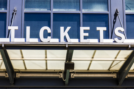 Stadium Ticket Window Sign Iの写真素材