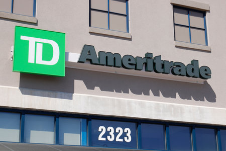 Dayton - Circa April 2018: Ameritrade local branch office. TD Ameritrade in an online broker of stocks and investments Iのeditorial素材
