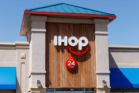 Anderson - Circa April 2018: International House of Pancakes. IHOP is a Restaurant Chain Offering a...