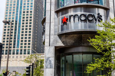 Chicago - Circa May 2018: Macys Department Store. Macyâs, Inc. is one of the Nationâs Premier Omnichannel Retailers IIIのeditorial素材