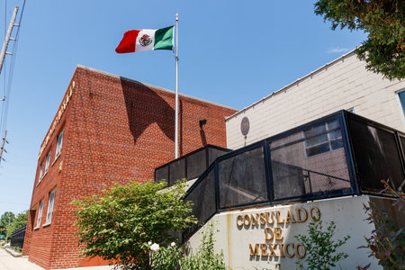 Indianapolis - Circa May 2018: Consulado de Mexico. The Consulate of Mexico in Indianapolis is a representation of the Government of Mexico based in Indiana IIのeditorial素材