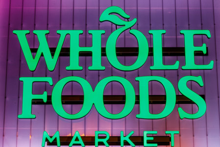 Indianapolis - Circa July 2018: Whole Foods Market. Amazon is expanding Whole Foods delivery in different US states Vのeditorial素材