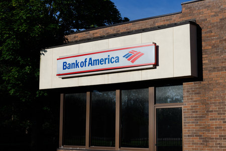 Deerfield - Circa June 2019: Bank of America Bank and Loan Branch. Bank of America is also known as BofA or BAC VIIのeditorial素材
