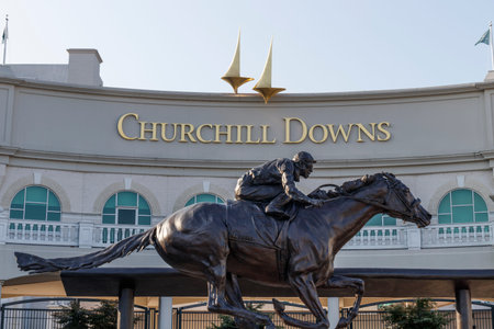 Louisville - Circa July 2019: Churchill Downs, Home to the Kentucky Derby. The Kentucky Derby is one of the Crown Jewels of horse racing and professional sports IIIのeditorial素材
